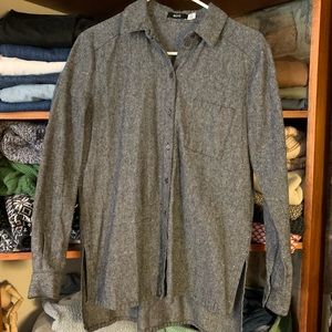 Urban outfitters linen blend button up shirt